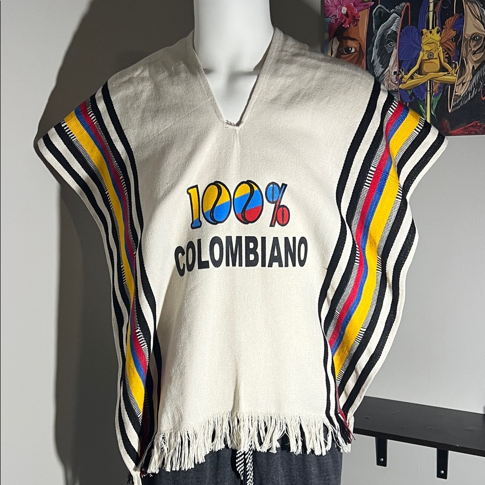 Columbia Multicolor Striped Poncho